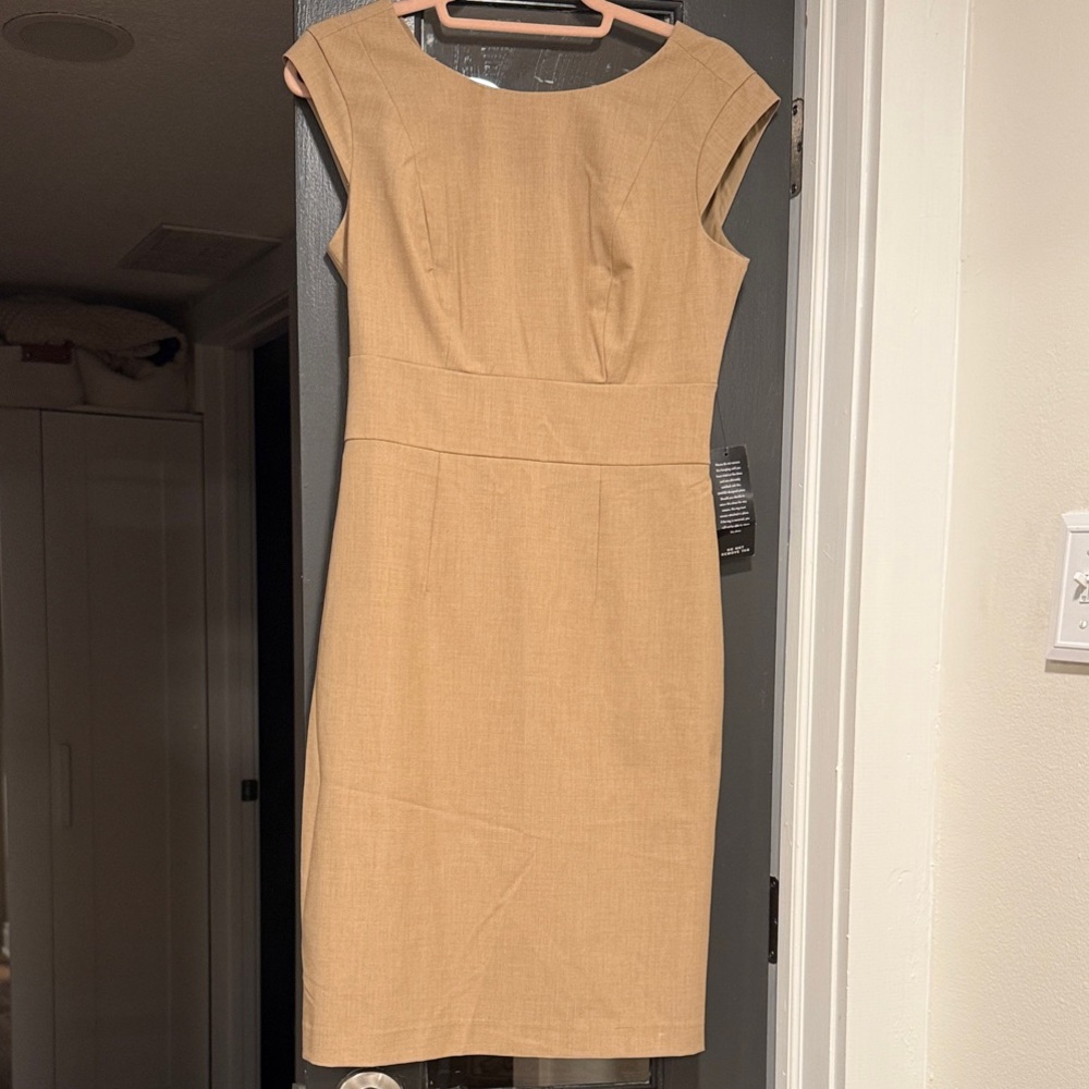 The Limited Tan Cap Sleeve Mini Dress size 2